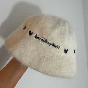 Disney Cream Bucket Hat with Black Accents